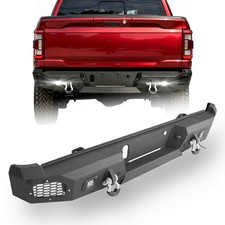 Heavy Duty Steel Rear Bumper W Led Lights D-rings For 2021-2023 Ford F150 F-150 Heavy Duty Steel Rear Bumper W Led Lights D-rings For 2021-2023 Ford F150 F-150