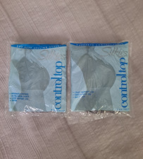Silkies Control Top Pantyhose - Large - Misty Grey 2 Pairs Sealed 070310
