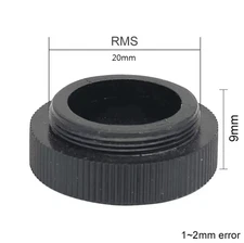 8PCS Plastic Standard Thread Objective Lens Dust Cover for Biological Microscope