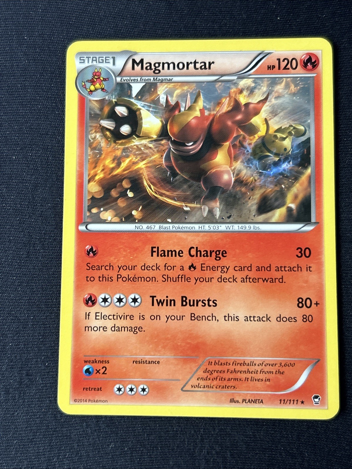 Magmortar 11/111 XY - Furious Fists Regular 2014 LP/NM English