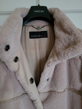 Ladies Beautiful Genuine Marcain Faux Furry Knee Length Coat. Size 4. UK 14. 