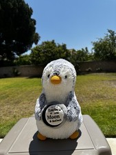 Plush Penguin  Love You To The Moon  Back  Stuffed Animal Message Of Love Gift