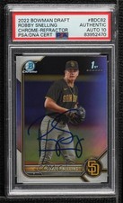 PSA/DNA 2022 Bowman Draft Chrome Refractor Robby Snelling #BDC-82 w5p