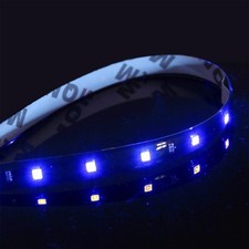 4 Pcs 12v 12 1ft 15smd Flexible Led Strip Light Waterproof For Car Truck Boat