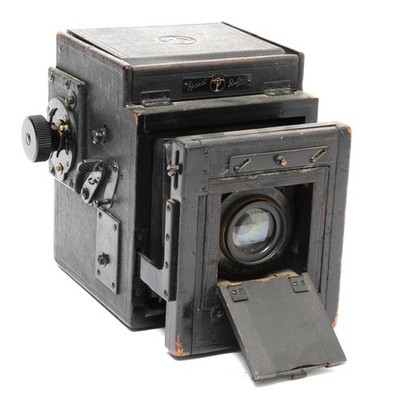 Thornton Pickard Special Ruby P wood plate folding camera w. Cooke Anastigmat