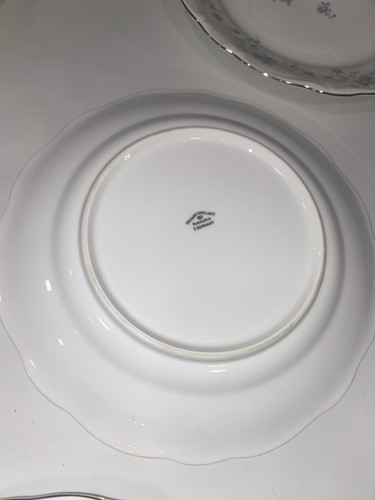 6 Johann Haviland Blue Garland 10" Dinner Plates Bavaria Germany - Picture 4 of 5