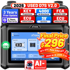 Xtool D7s V2.0 All System Diagnostic Tool Ecu Coding Bidirectional Fca Scanner