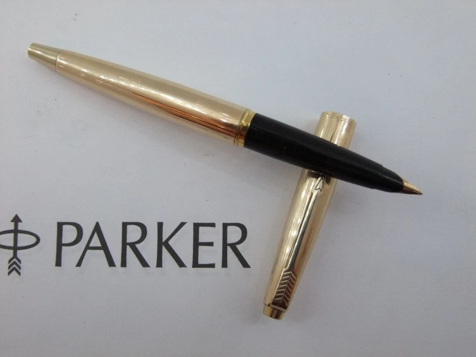 Superb Boxed Parker 45 Insignia - Gold Tassie, Medium 14K Nib, Serviced (M140) - Image 2 of 4