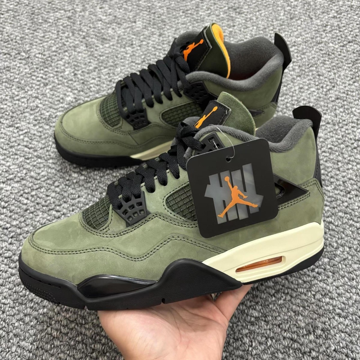 Popular products Undefeated X Jordan 4 Black green
