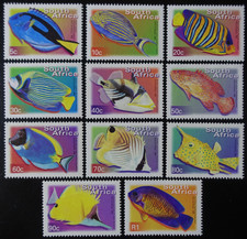 TIMBRES d' AFRIQUE du SUD - POISSONS N°1127C au N°1127N NEUF ** LUXE MNH