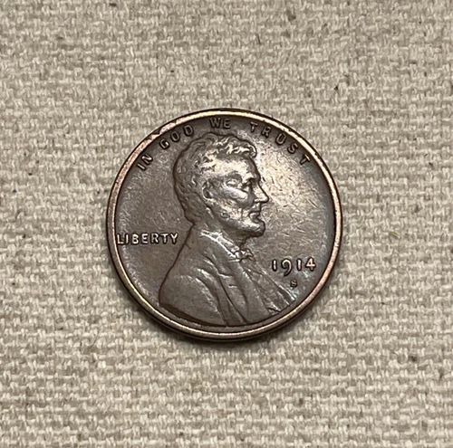 1914-S Lincoln Wheat Cent Extremely Fine XF Coin