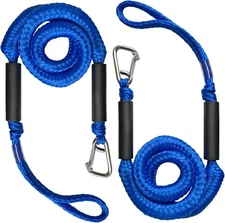 4FT Boat Bungee Dock Line Marine Rope 2-Pack 5.5 feet by 0.625 inches, Blue 