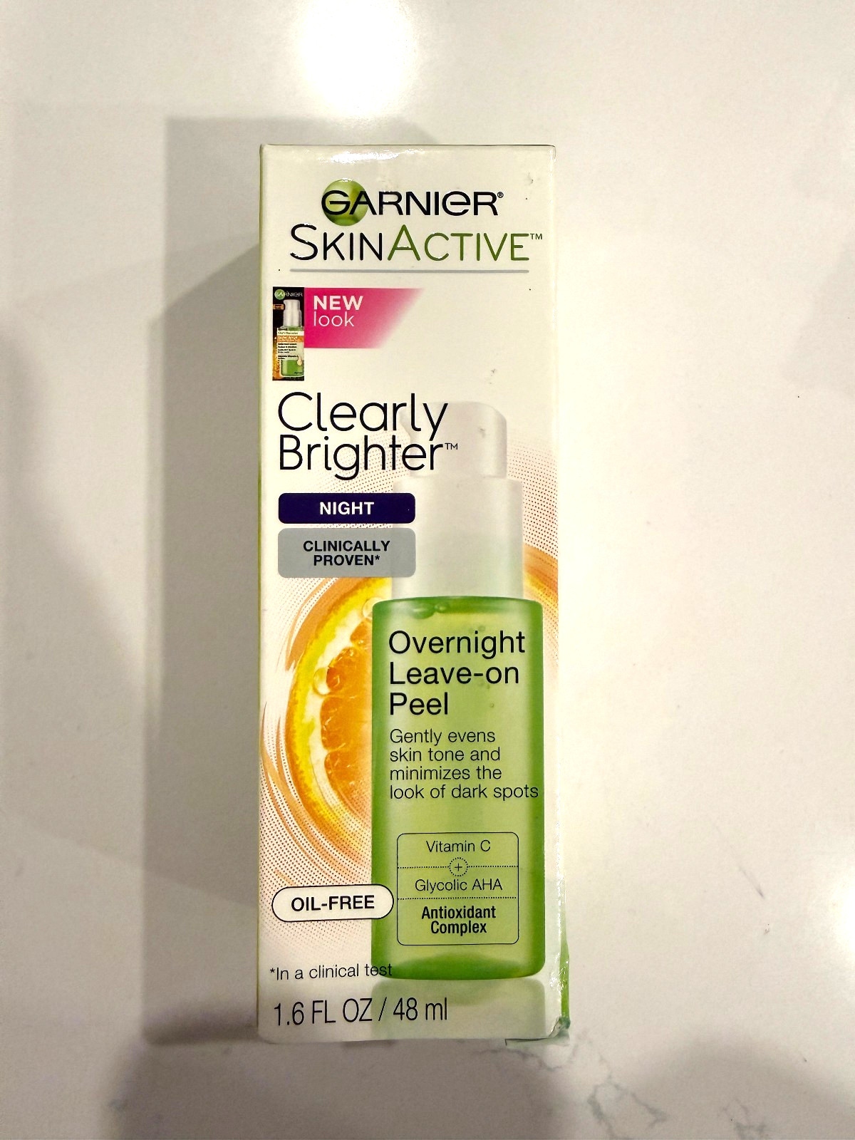 Garnier SkinActive Clearly Brighter Overnight Leave-on Peel,