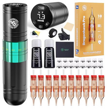 Dragonhawk A2 Wireless Tattoo Pen Kit with 2 Batteries Adjustable Stroke 2.4-4.2