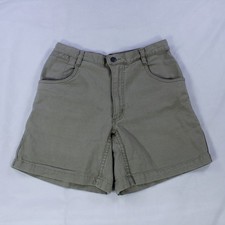 Ibex Vintage High-Waisted Canvas Cotton Shorts for Women, Size 8