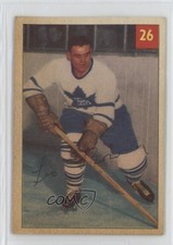 1954-55 Parkhurst Leo Boivin (Premium Ad Back) #26 HOF 1q2