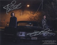 JENSEN ACKLES and JARED PADALECKI - Supernatural GENUINE SIGNED AUTOGRAPHS