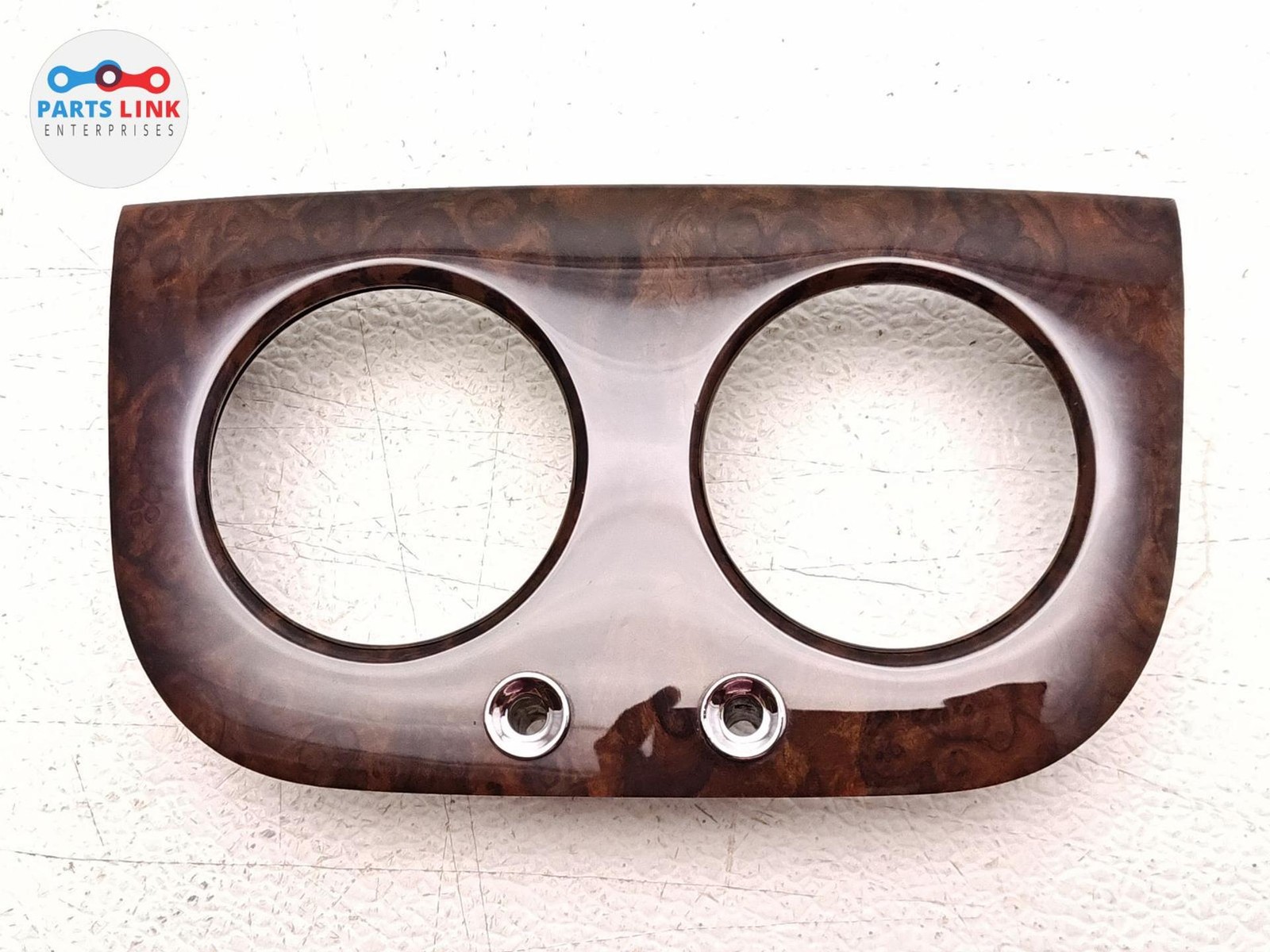 2016-20 BENTLEY BENTAYGA REAR CONSOLE AC VENT COVER WALNUT TRIM APPLIQUE CAP 636
