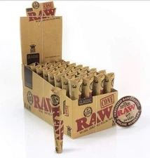 RAW Pre-Rolled Cones 1 1/4  6 Cones per Pack | 32 Packs per Display