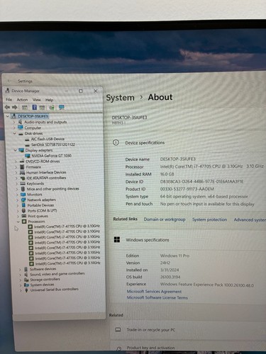 Desktop PC: i7-4770s / 16Gb / 2Gb GF GT 1030 / SSD 512Gb / Win 11 - Picture 6 of 9