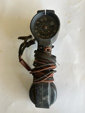 Vintage Two-Way Lineman's Handset Butt Set Rotary Dial Black Telephone Tool