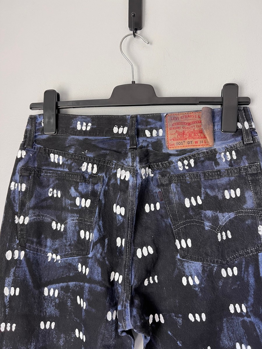 Denim Tears x Levi's x Skepta Jeans - Size 34 - Painted Blue | eBay