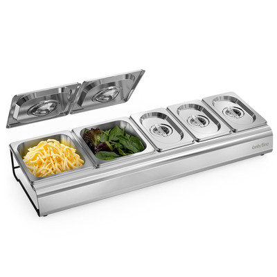 Onlyfire Chef Onlyfire Pizza Topping Station Stainless Steel Condiment