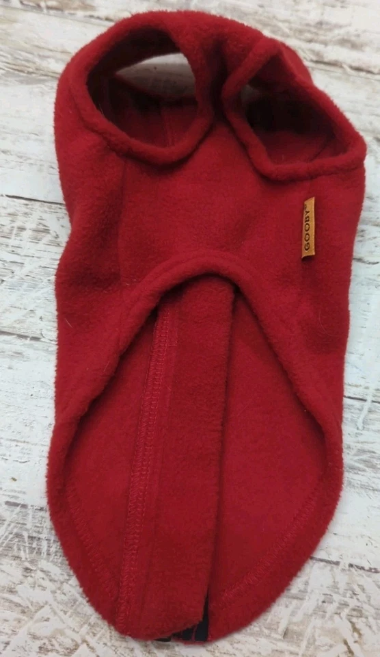 GOOBY Fleece Vest Half Zip Up Fleece Sweater Dogs X-Small Red - Image 2 of 4
