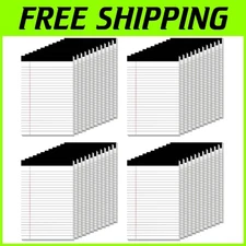 Small Notepad 48 Pack, 5x8 Inch, 30 Sheets, College Ruled