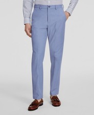 Michael Kors Men's Blue Spring Classic-Fit Stretch Dress Pants Size 32W 32L