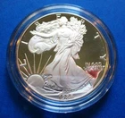 1988-S AMERICAN PROOF SILVER EAGLE. NO BOX OR COA. IN CAPSULE