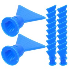 20Pcs Durable Plastic Caulk Nozzles Flat Fan Tips for Automotive Panel Sealing