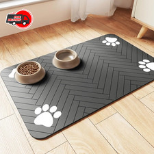 Pet Feeding Mat Absorbent Waterproof Placemat for Dog Cat Bowls Quick Dry Mat
