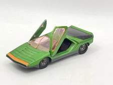 Solido 172 Alfa Romeo Carabo Bertone Metallic Green Vintage 1969 - Playworn