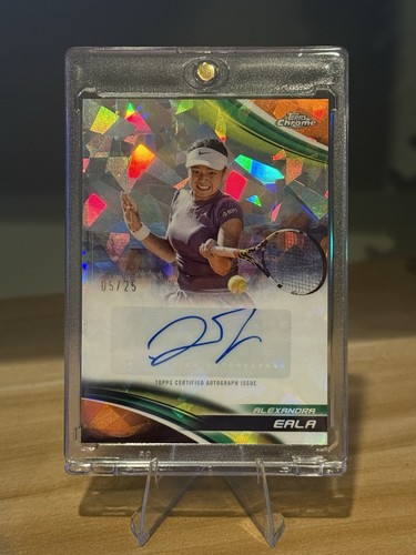 Alexandra Eala #CA-AEA 2025 Topps Chrome Sapphire Autograph card