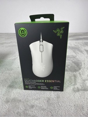 Razer DEATHADDER ESSENTIAL Wired Optical Gaming Mouse - WHITE RZ01-03850200-R3U1