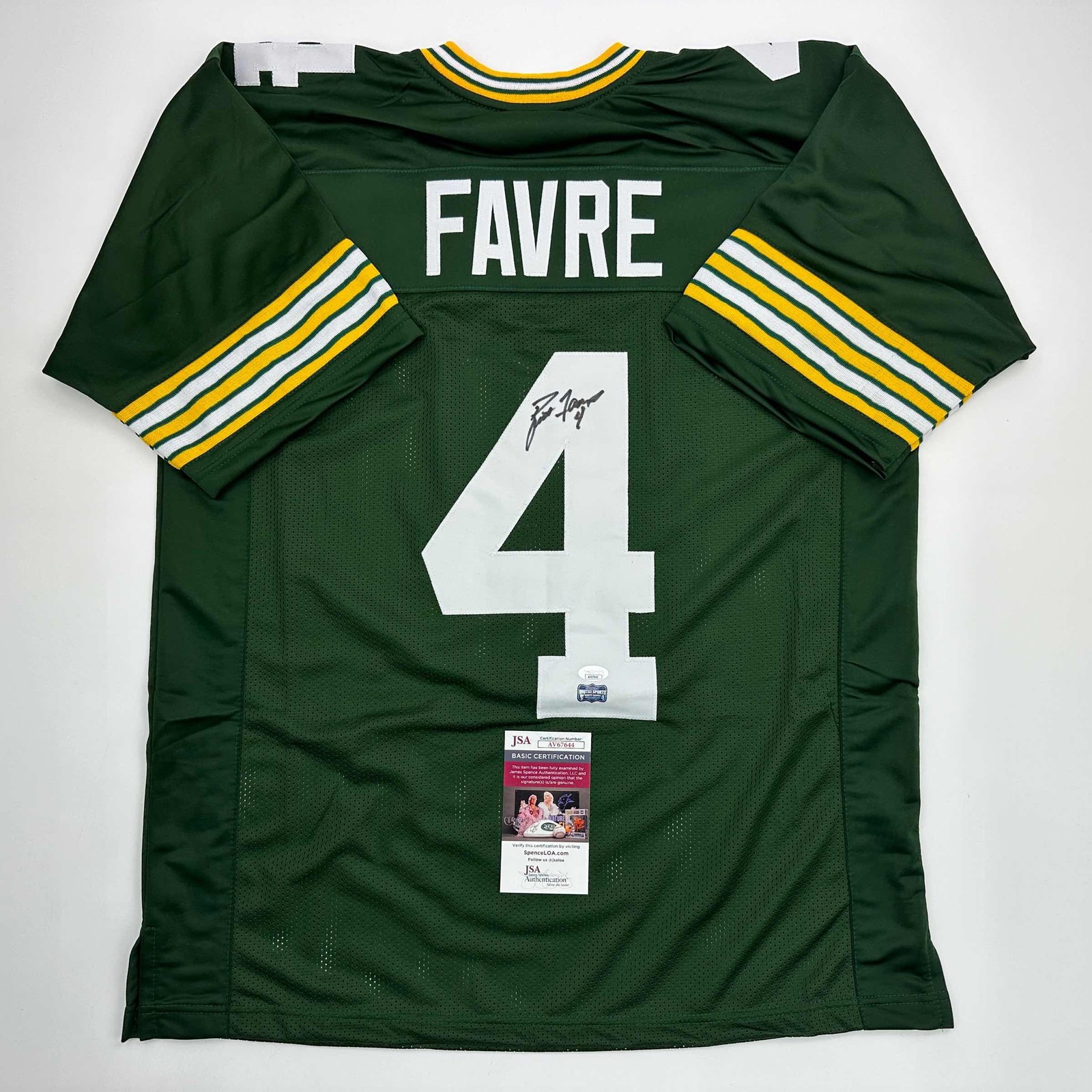 Brett Favre Autographed Signed Green Bay Packers / Green Bay Green Football Jersey JSA COA 