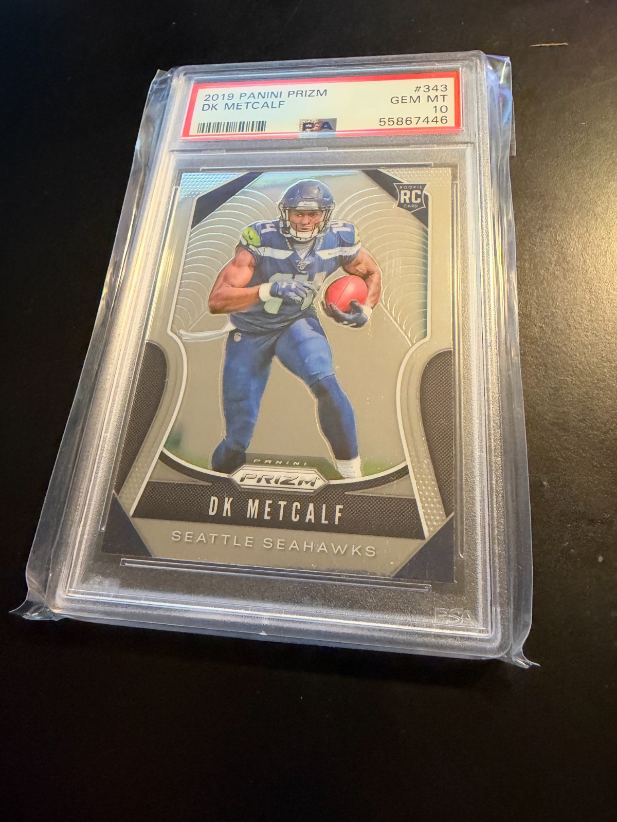 2019 Panini Prizm DK Metcalf RC #343 PSA 10
