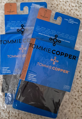 2 TOMMIE COPPER CORE COMPRESSION Fulll Arm SLEEVEs Youth Boy Medium Grey NEW!!