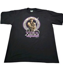 Vintage 90s Xena The Warrior Princess Graphic T-Shirt Made In USA Slim Fit XL