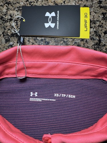 NWT Boca Raton Club Under Armour Women’s HeatGear Monogrammed Golf Shirt XS - Picture 2 of 16