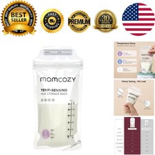 Disposable 6OZ Breast Milk Bags - Double Sealed  Self-Standing - 50 Count