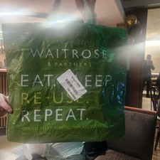 Fascinating Durable Waitrose Bag with limited Edition Donation Label