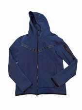 Nike Tech Fleece Hoodie Men Size S Midnight Navy Blue CU4489-410 Full Zip