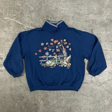 Vintage Basic Editions Sweatshirt Womens S Bl...