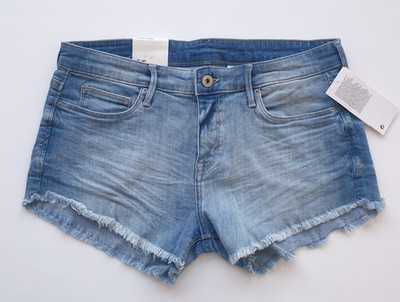 H&M Denim Hot Pants Kurze Jeansshorts Gr.36,38,40 Stretch hellblau NEU