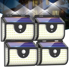 ORNNUT Solar Lights Outdoor 4 Pack, Ultra Bright 134LED, IP65 Waterproof