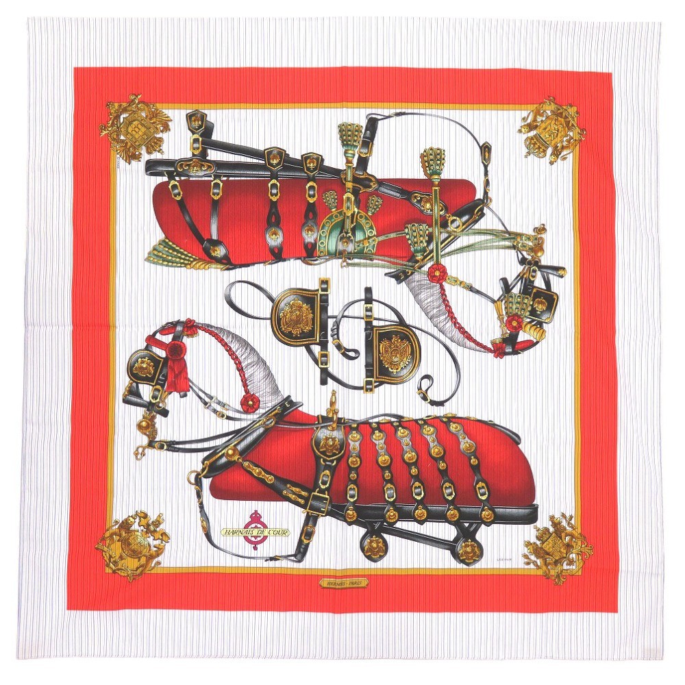 Hermes x Comme des Garcons Blue Red Cotton HARNASS DE COUR Unisex
