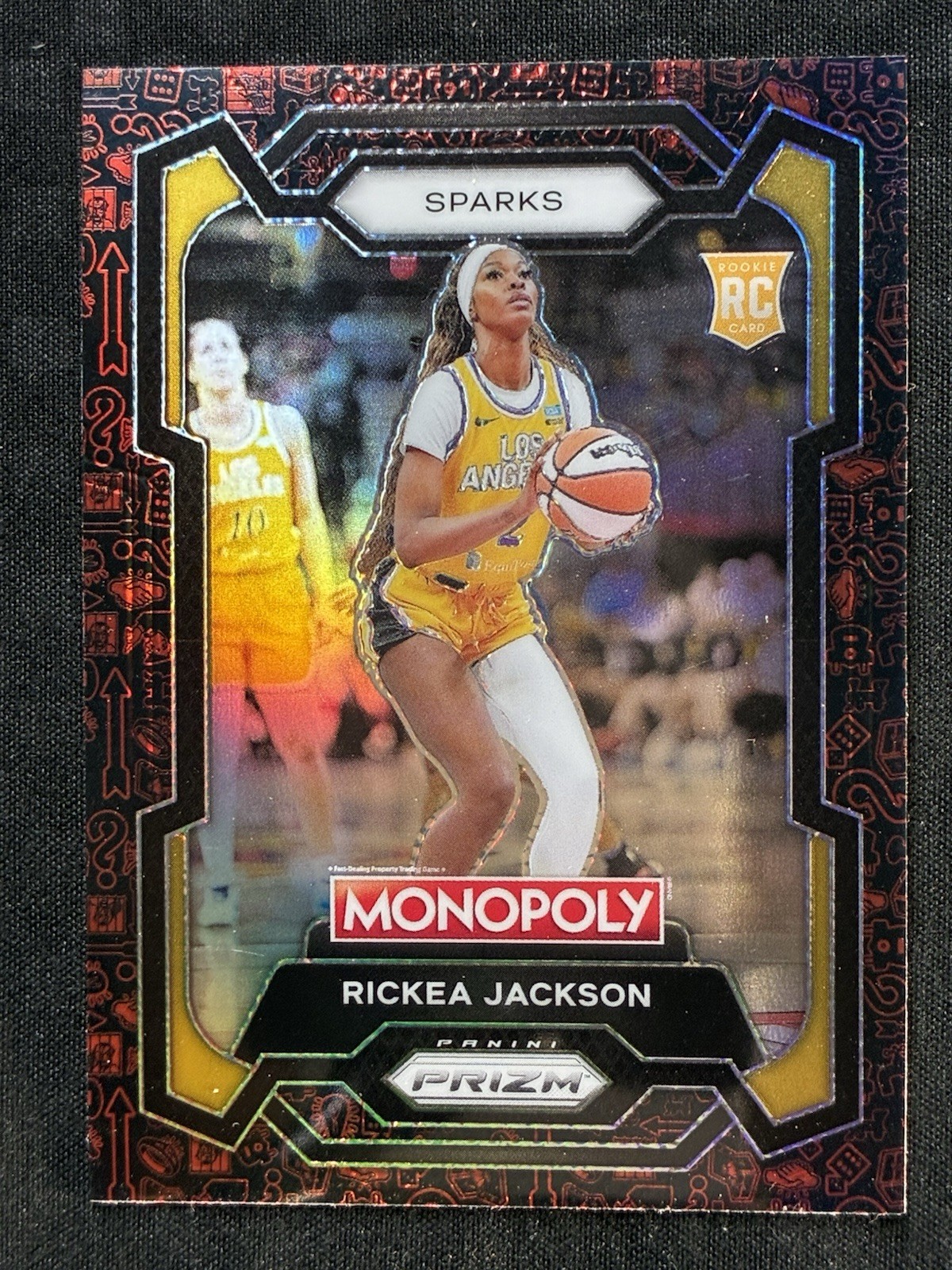 2024 Panini WNBA Prizm Monopoly Sparks Rickea Jackson RED Icons Prizm RC #63