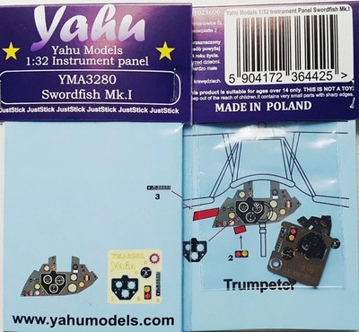 YAHU YMA3280 Swordfish Mk.I (Trumpeter) 1/32 instrument panel